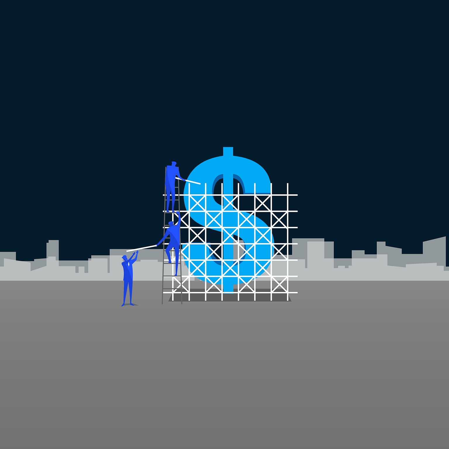 Construction Worker - stock illustration