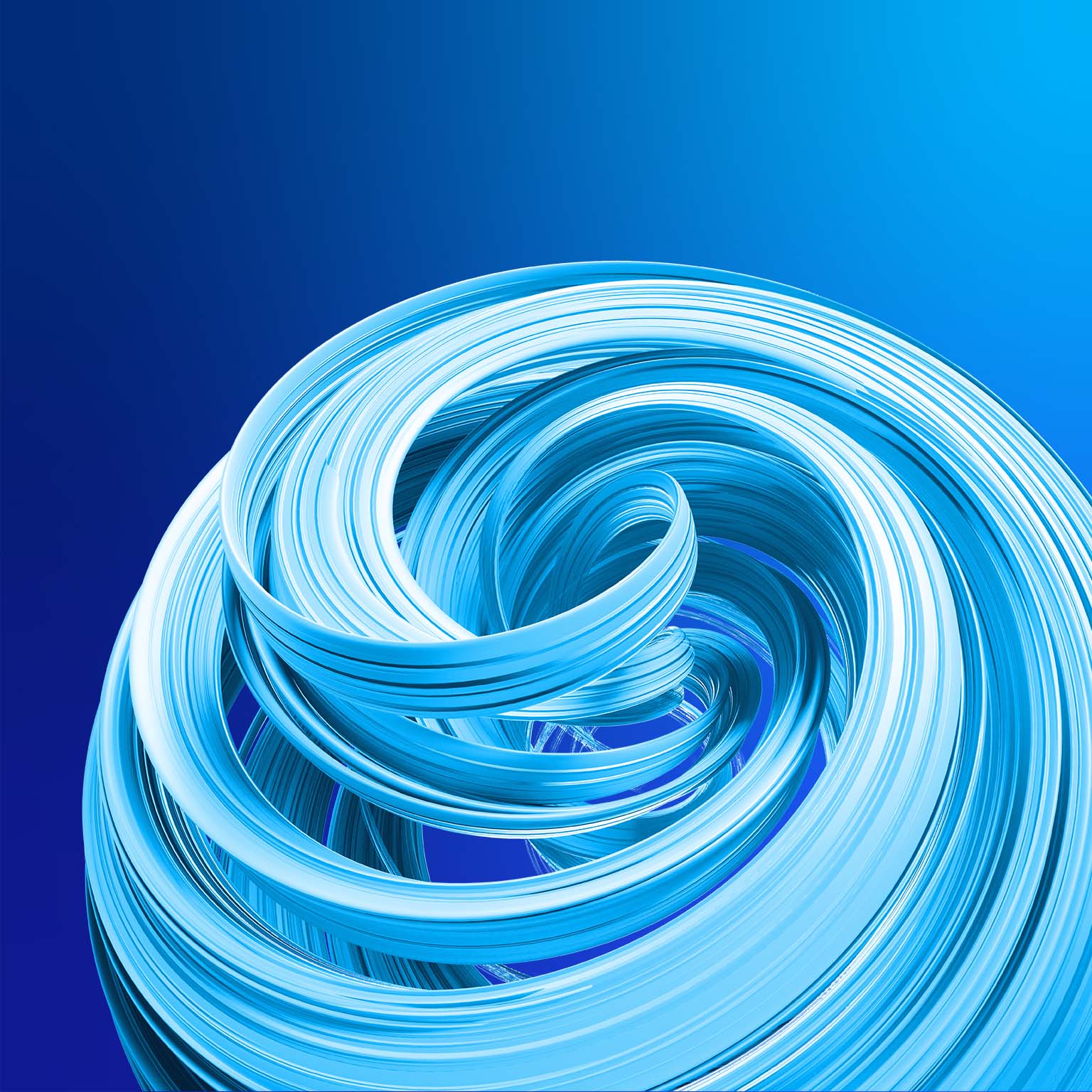 Flowing curve lines background, 3d rendering.