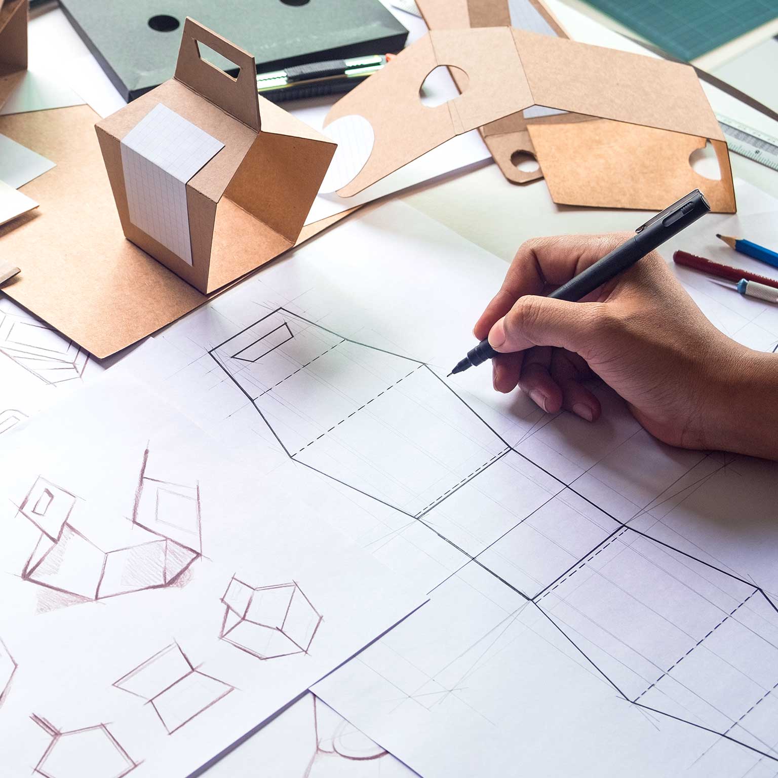 Optimizing box dimensions for better stocking and more sustainable fillers