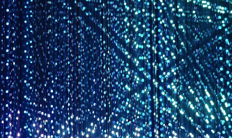 The series of lights display in Dubai UAE