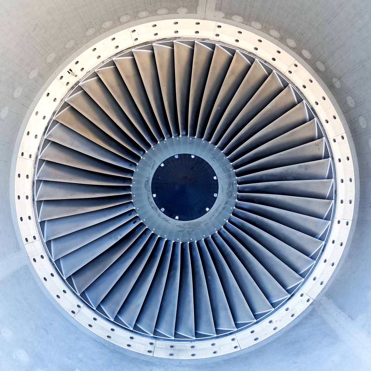 A jet engine turbine