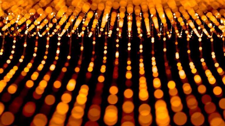 Abstract image showing a pattern with thousands of points of light.