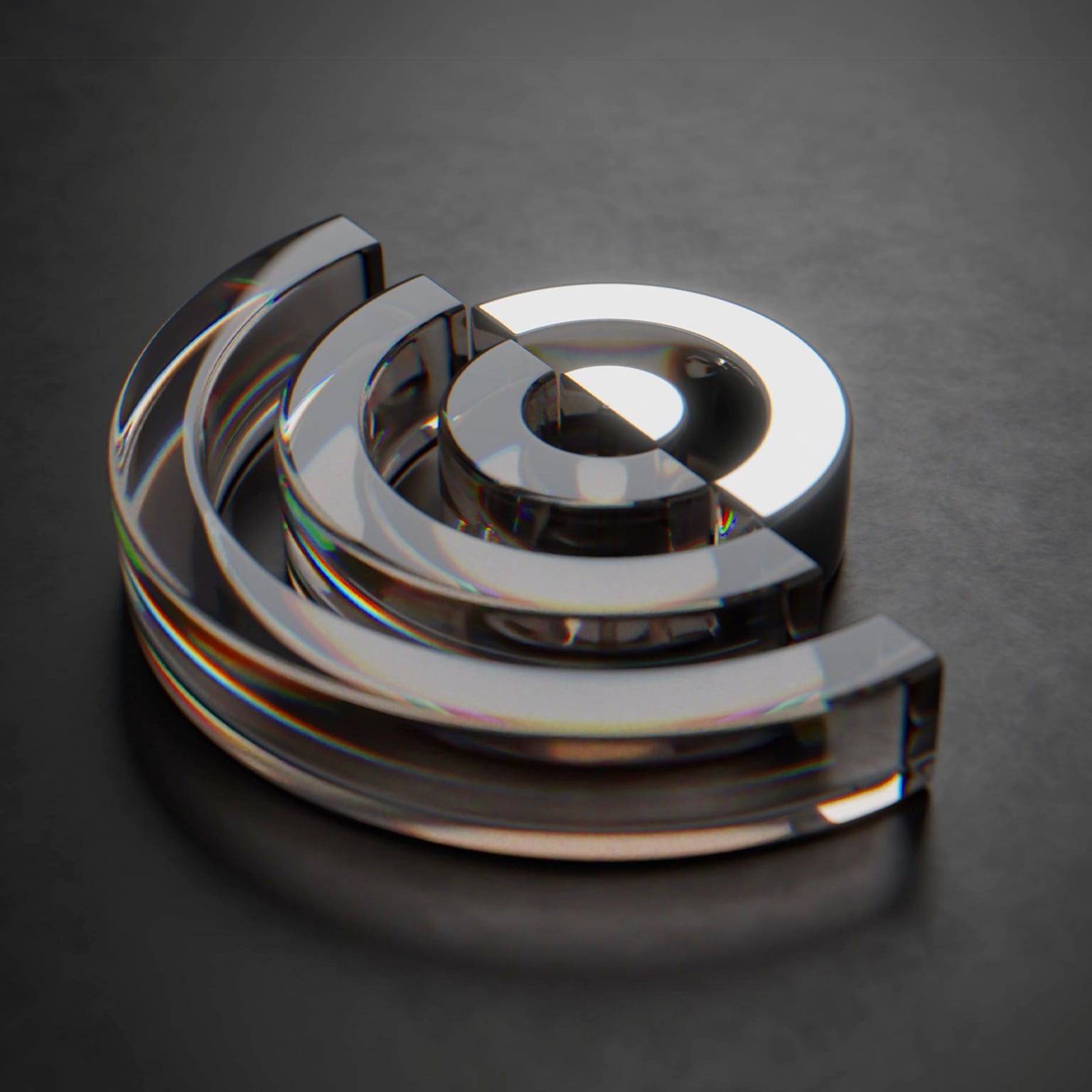 Glass and metal waves propagating in a loop.