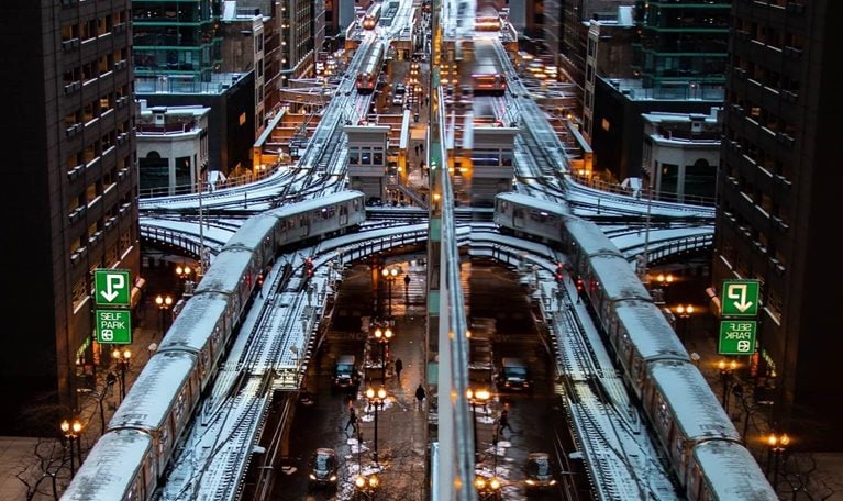 photo of the Chicago L