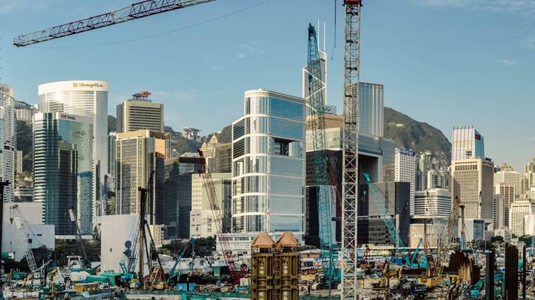 photo of Hong Kong construction