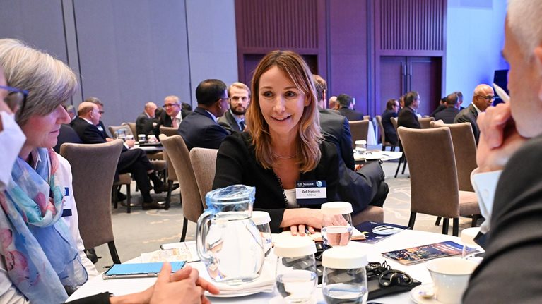 Roundtable participants at table - photo