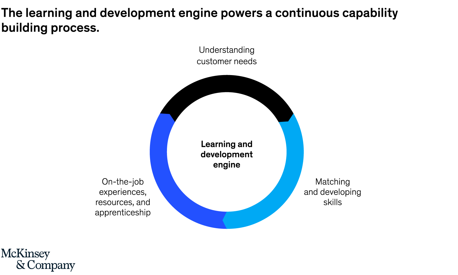 The learning and development engine powers a continuous capability building process