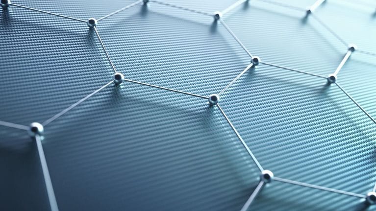 Graphene, illustration - stock illustration