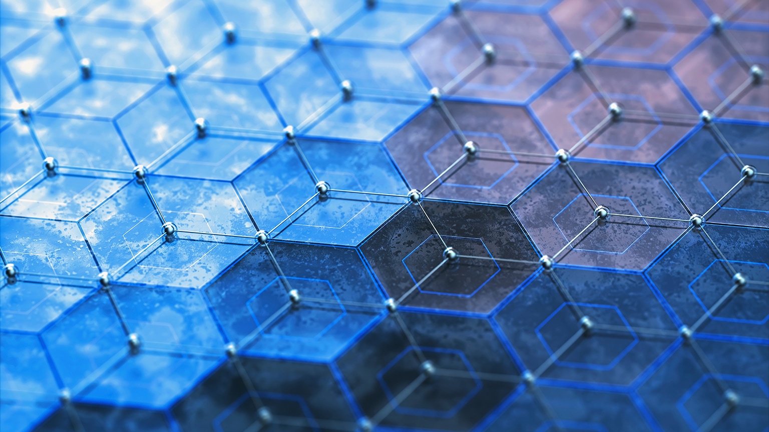 Graphene, illustration - stock illustration