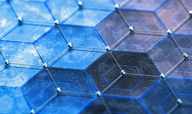 Graphene, illustration - stock illustration