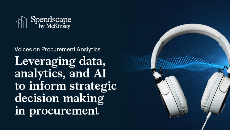Leveraging data, analytics, and AI to inform strategic decision making in procurement