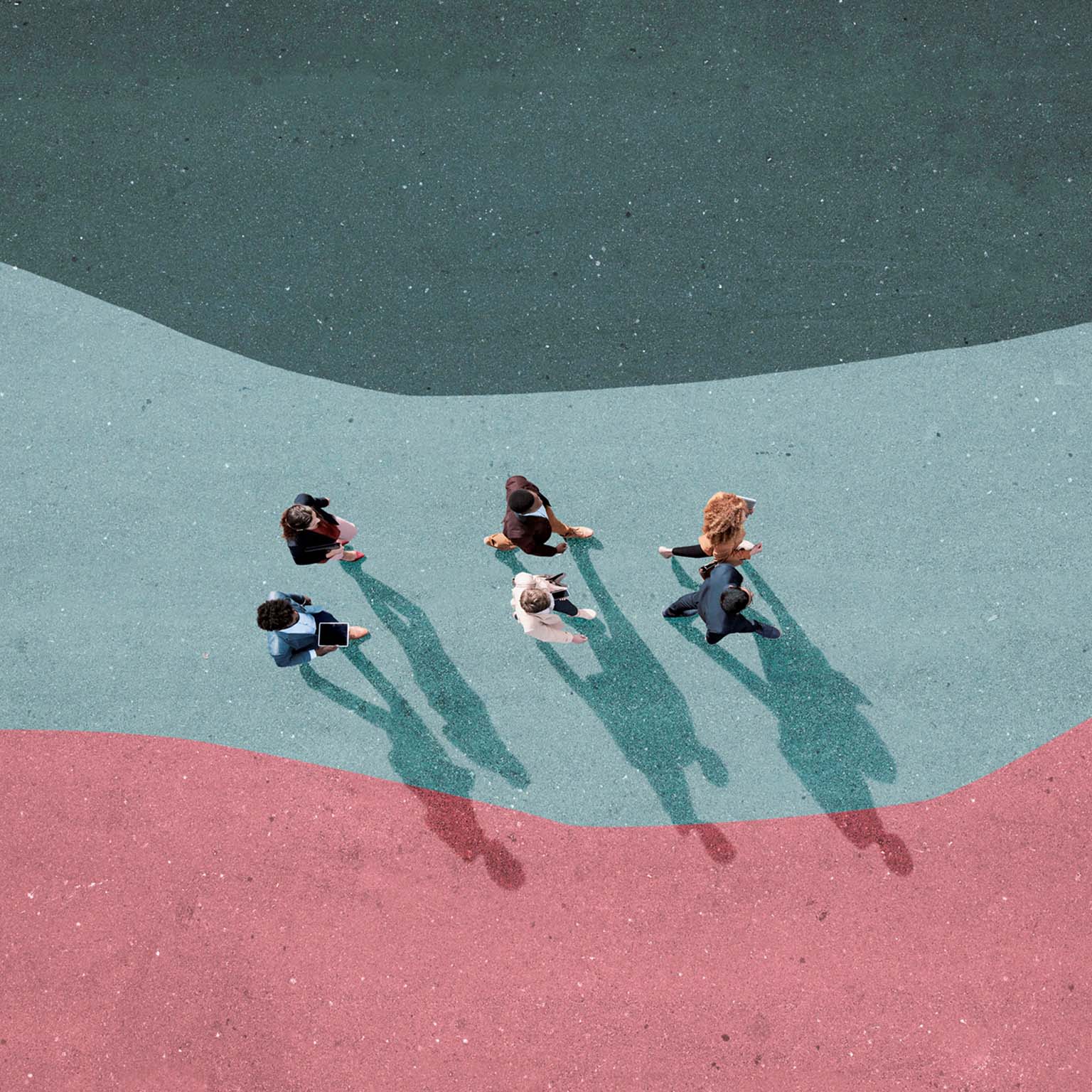 Businesspeople walking