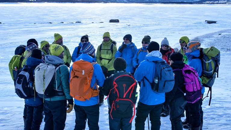 Group of hikers on the Aberkyn Wilderness trails