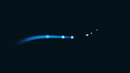 Blue wave in a circular pattern - RAI generated image