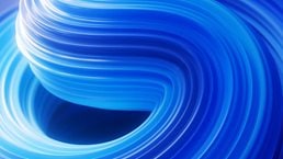 Abstract multicoloured twisted shape - stock photo