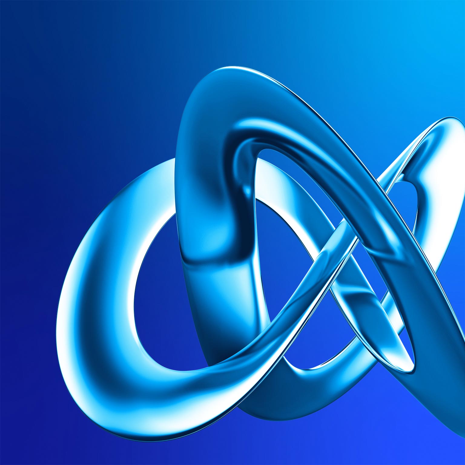 Infinity symbol designed as futuristic 3D abstract 