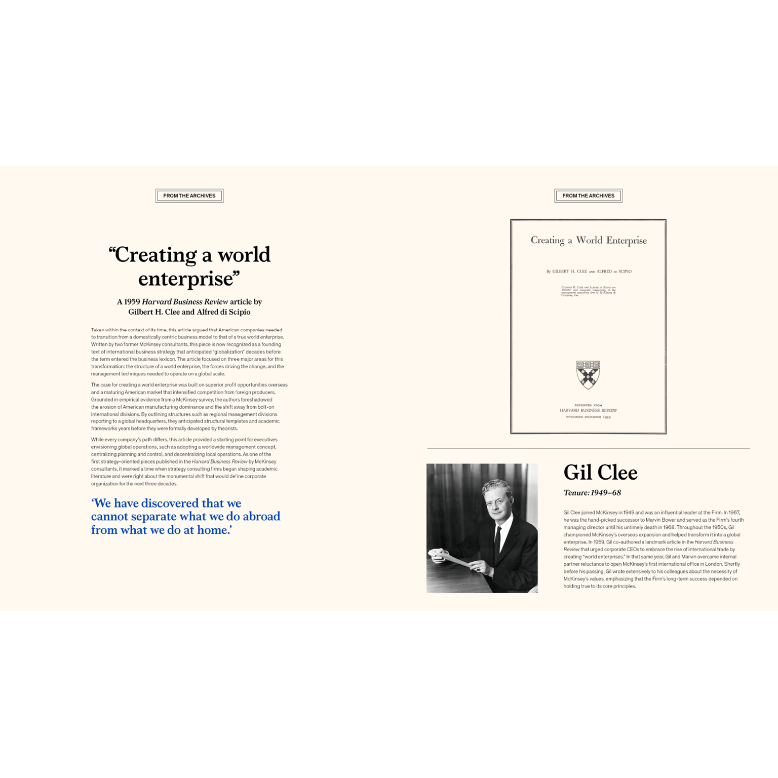 Creating a world enterprise