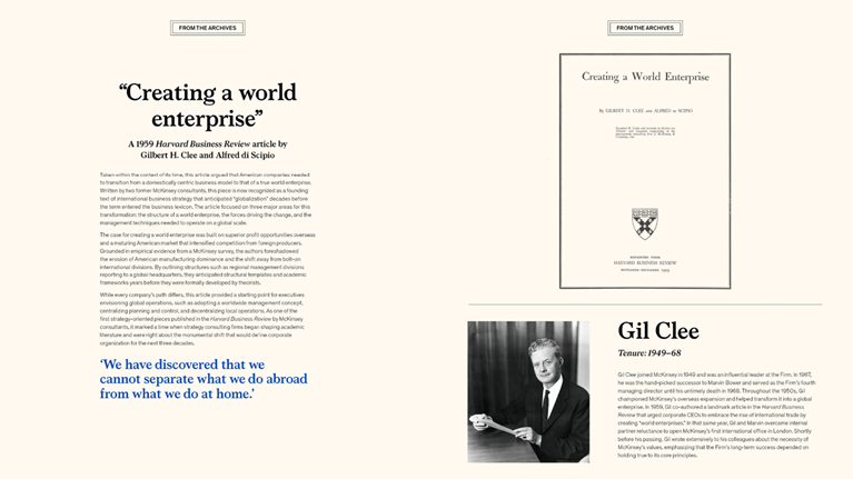 Creating a world enterprise