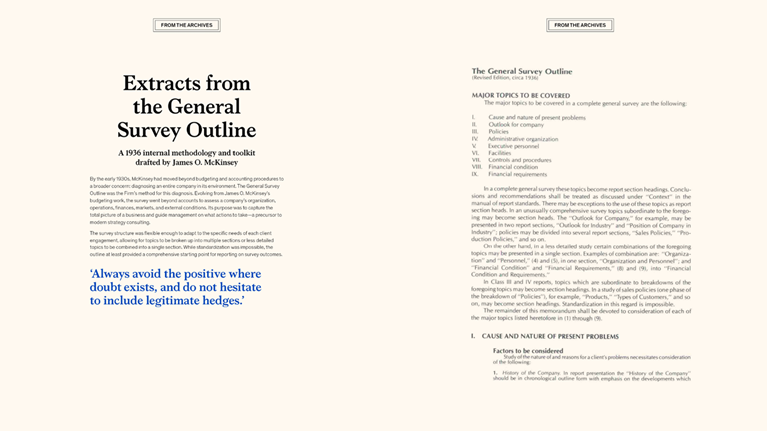 The General Survey Outline