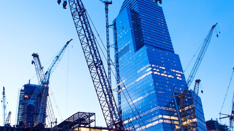 Construction industry, cranes