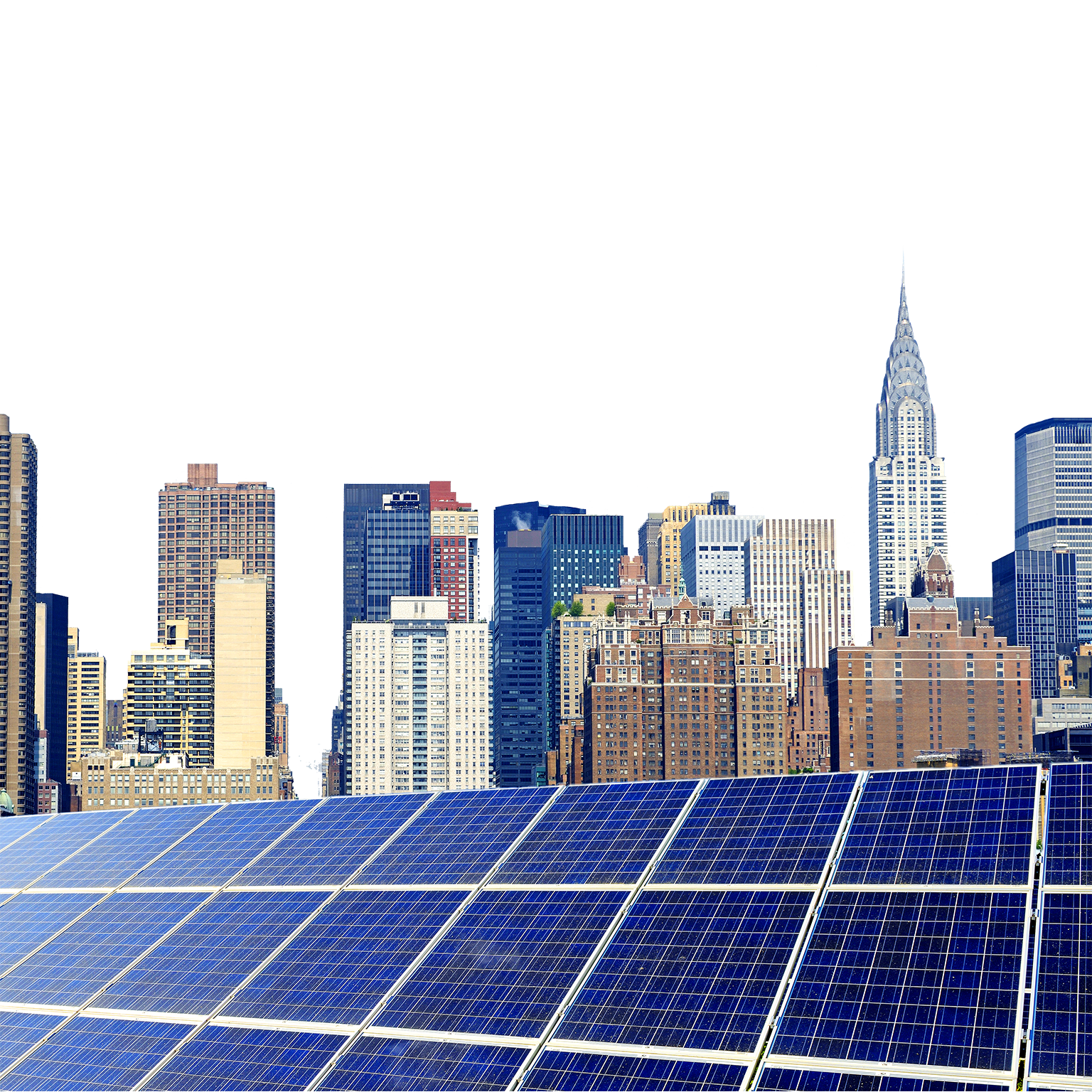 A cluster of high-rise buildings and skyscrapers