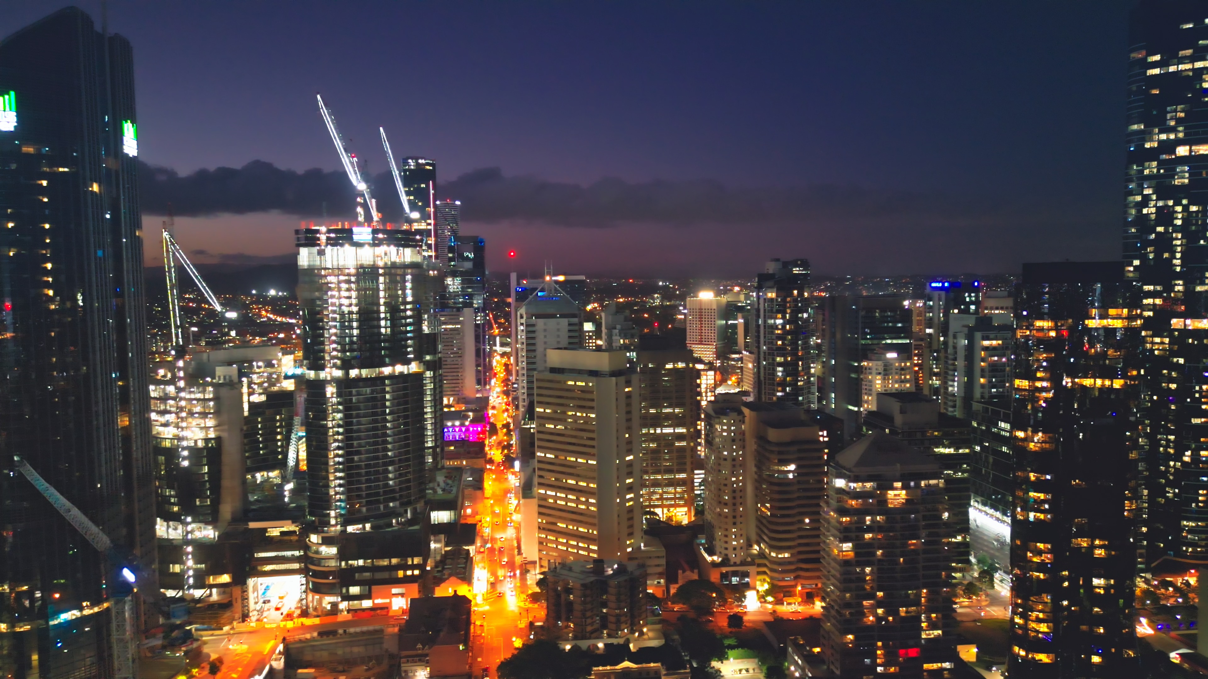 Australia at night