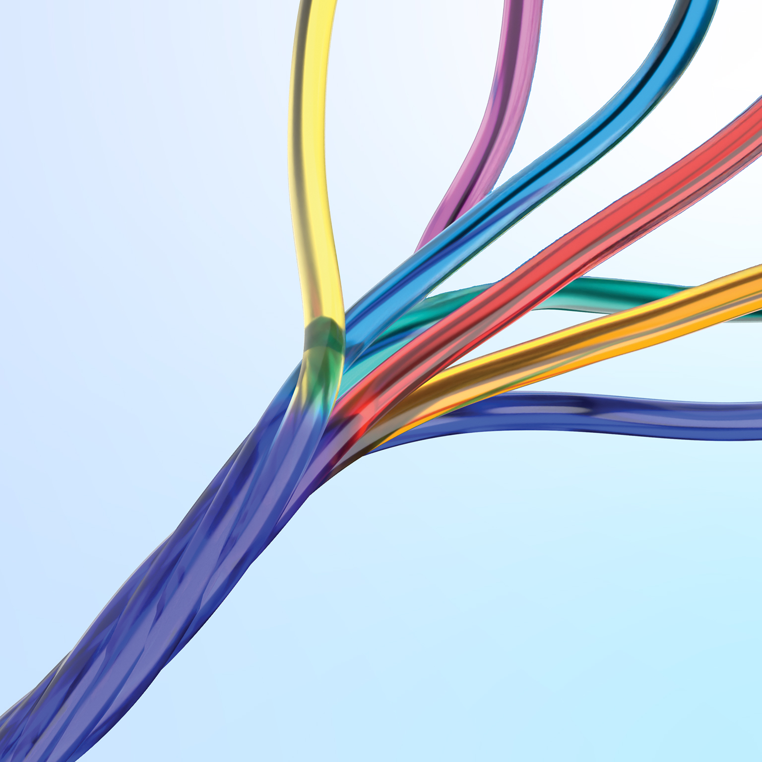 Wires twisting together