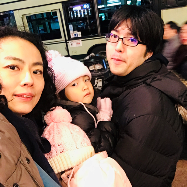 Yukari family on subway