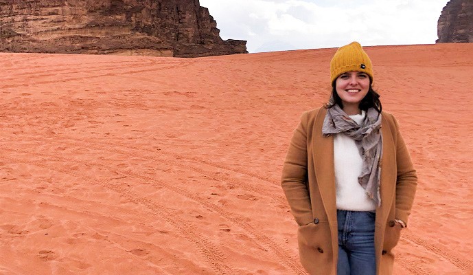 Donatela in the desert