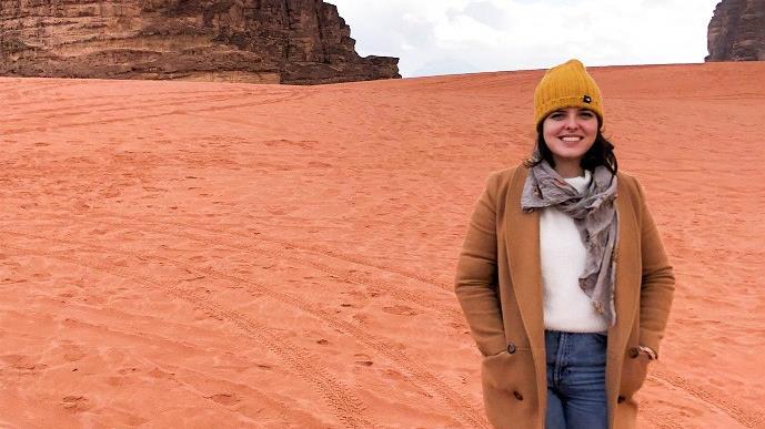 Donatela in the desert