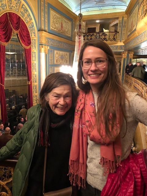 Detroit Opera House with my mom
