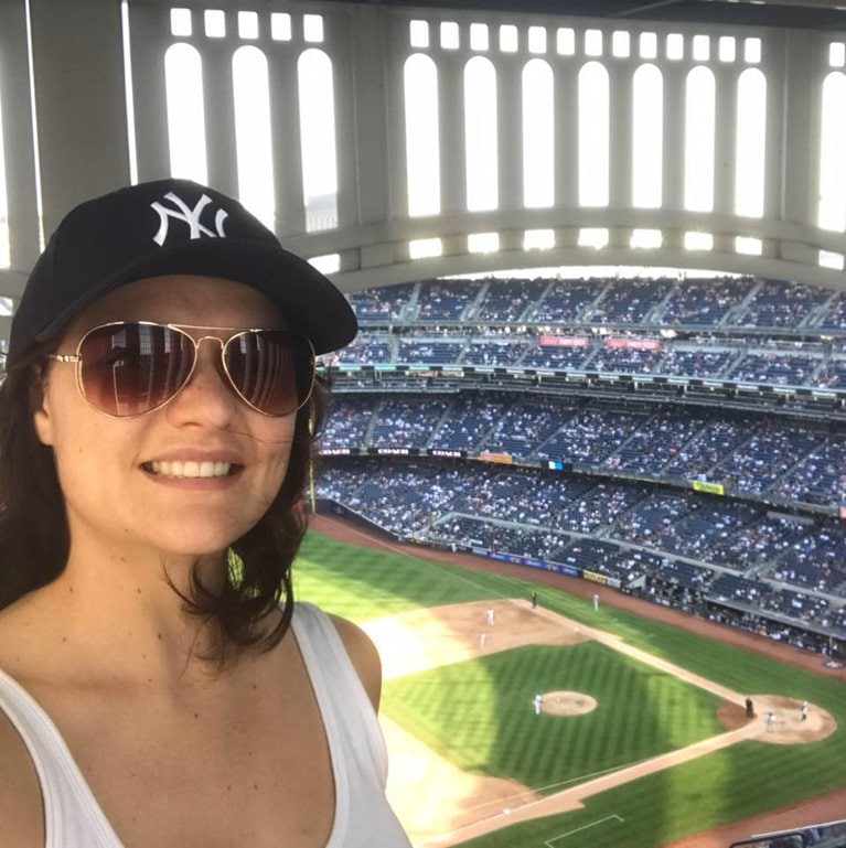 Susan at Yankee stadium