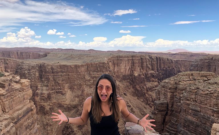 Suzane at the Grand Canyon