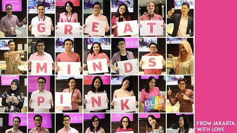 GLAM members and Allies celebrate Day of Pink in Jakarta