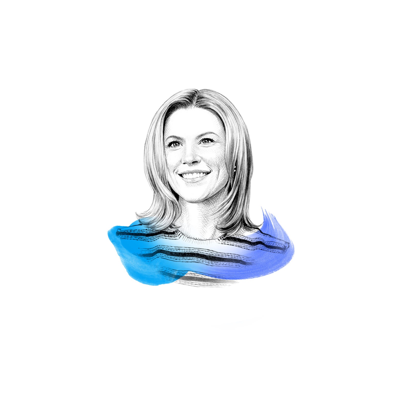 A drawing of Becca Coggins