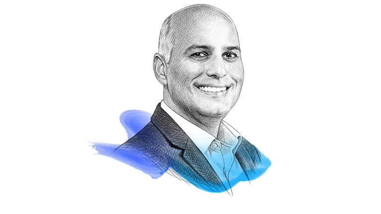 A drawing of Ziad Haider