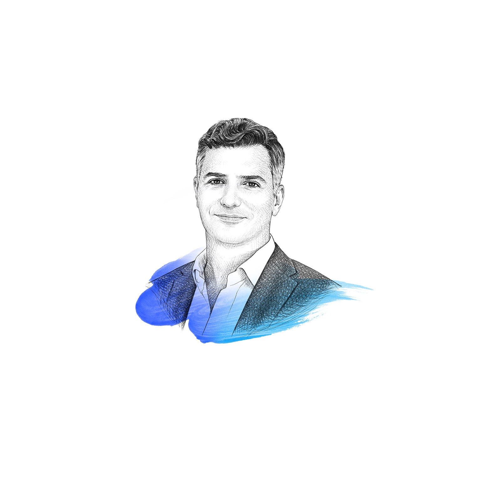 A drawing of Steve Reis