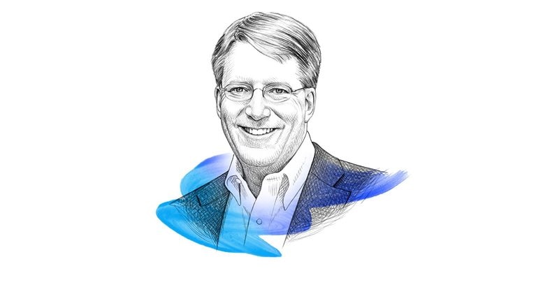 A drawing of Roger Roberts