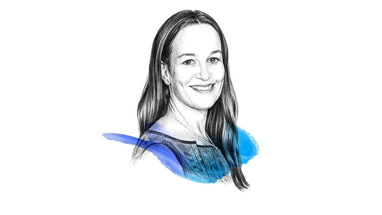 A drawing of Dana Maor