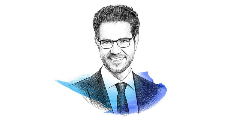 A drawing of Kurt Strovink