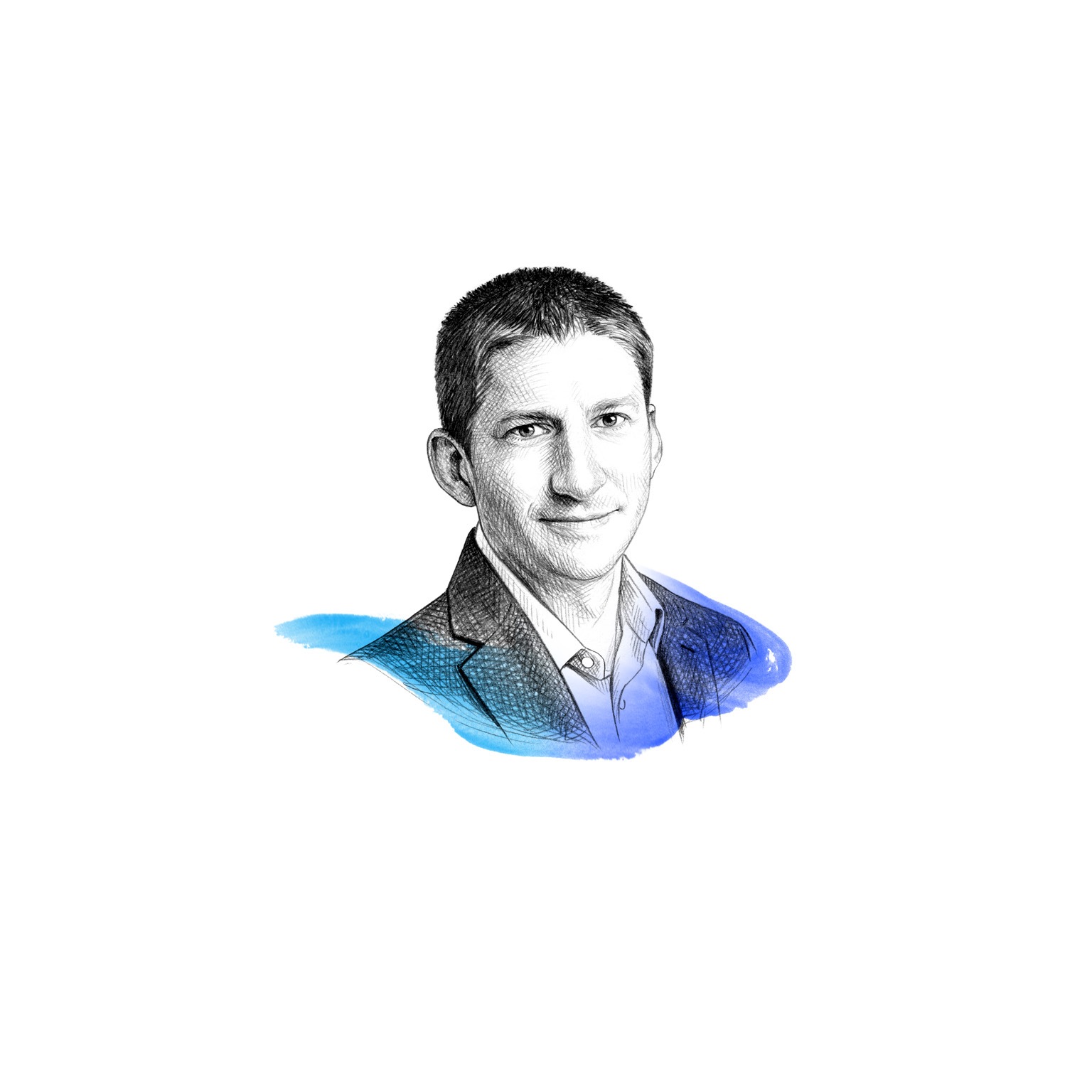 A drawing of Jesse Noffsinger