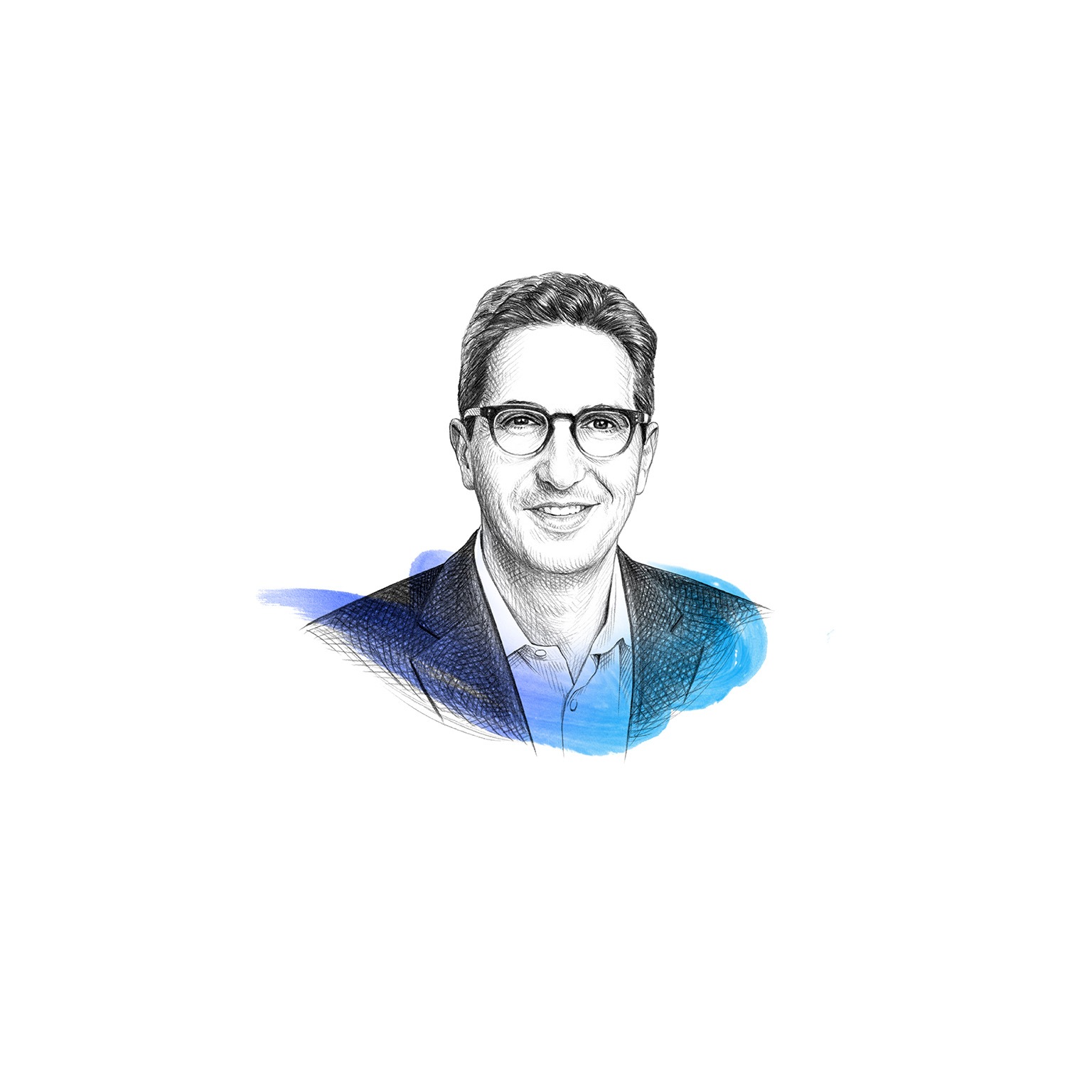 A drawing of Daniel Aminetzah