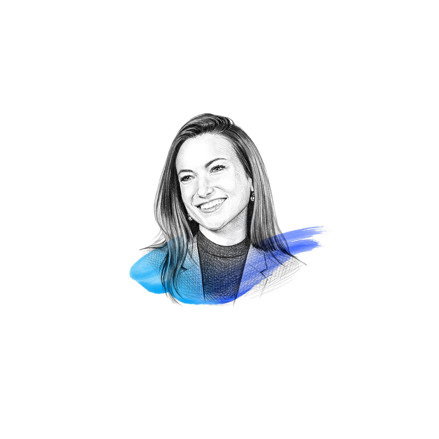 A drawing of Hannah Mayer