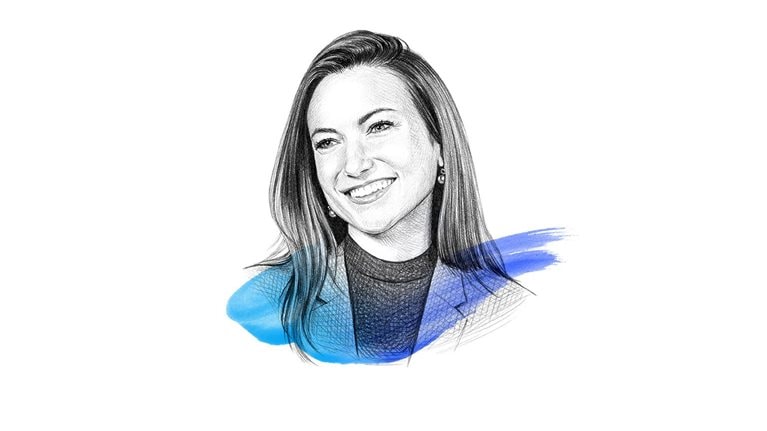 A drawing of Hannah Mayer