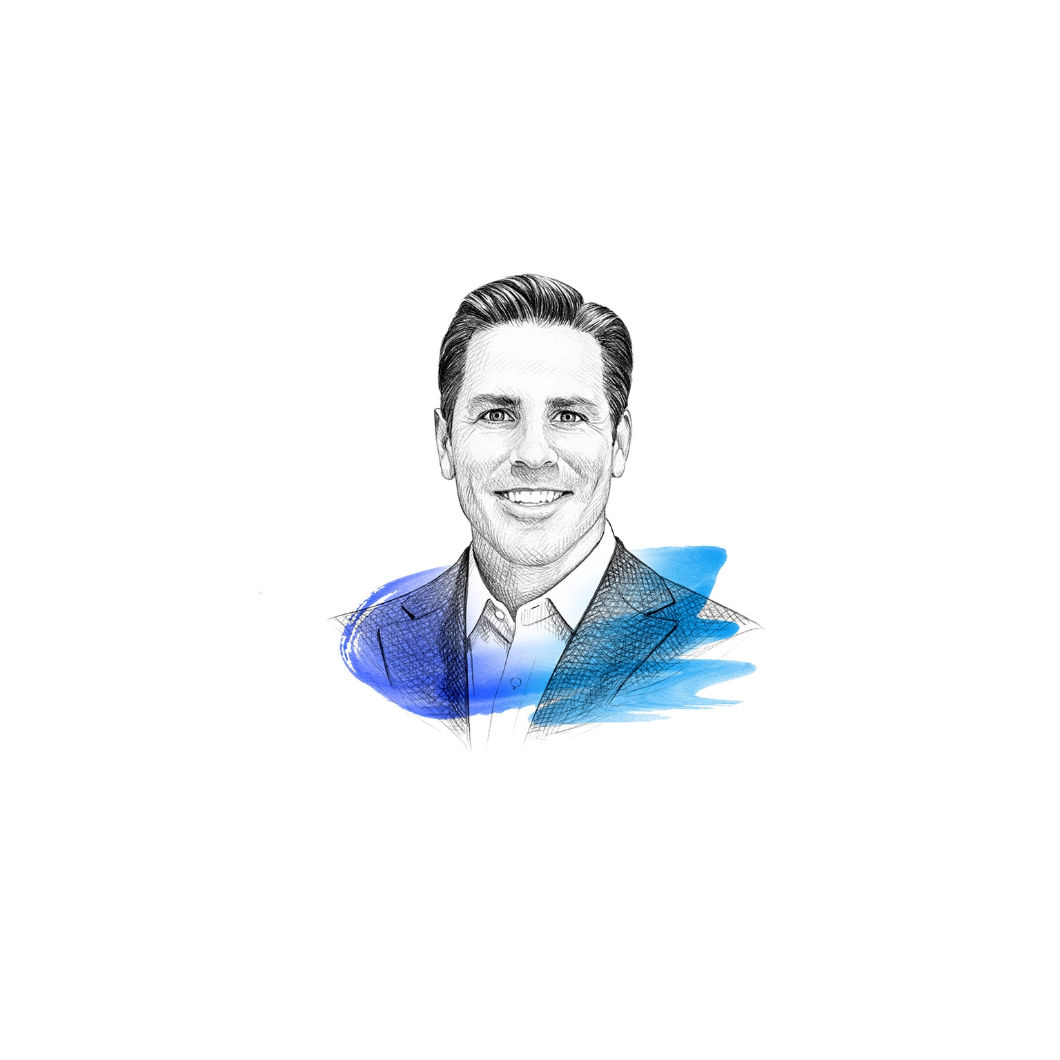 A drawing of Matt Watters