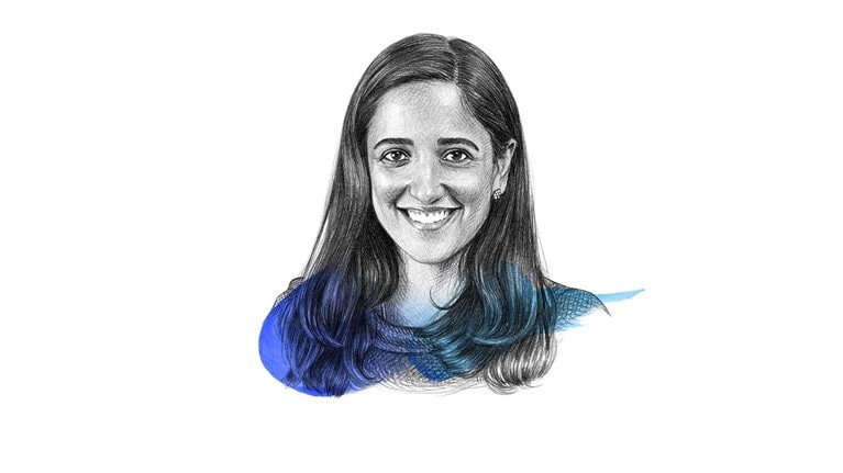 A drawing of Pooja Kumar