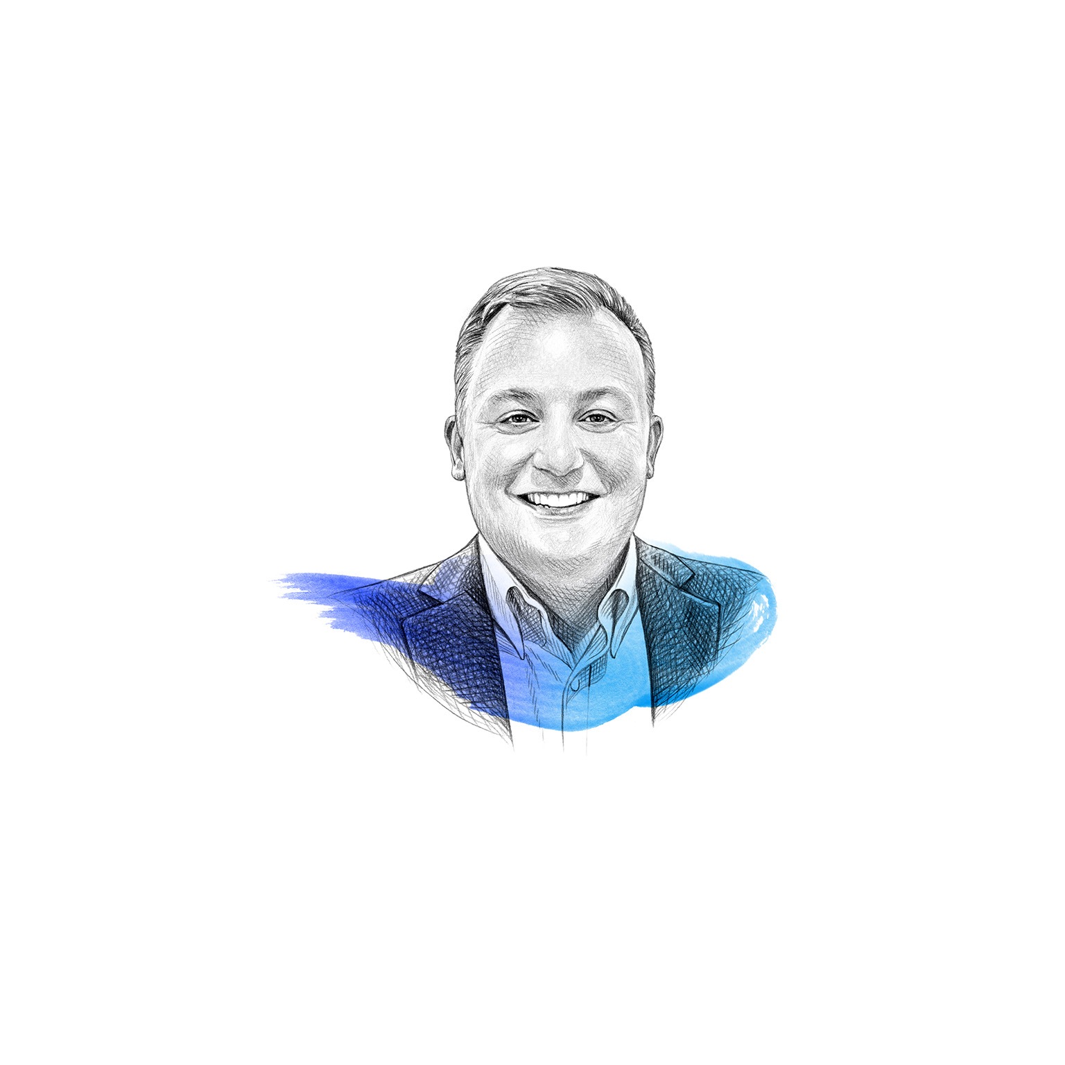 A drawing of Ben Matthews