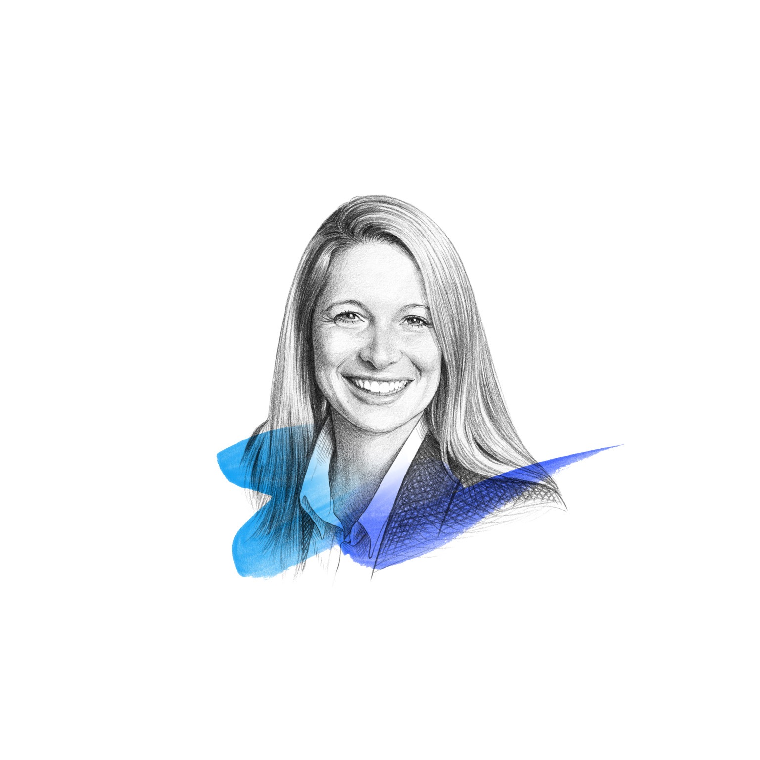 A drawing of Katharina Schumacher