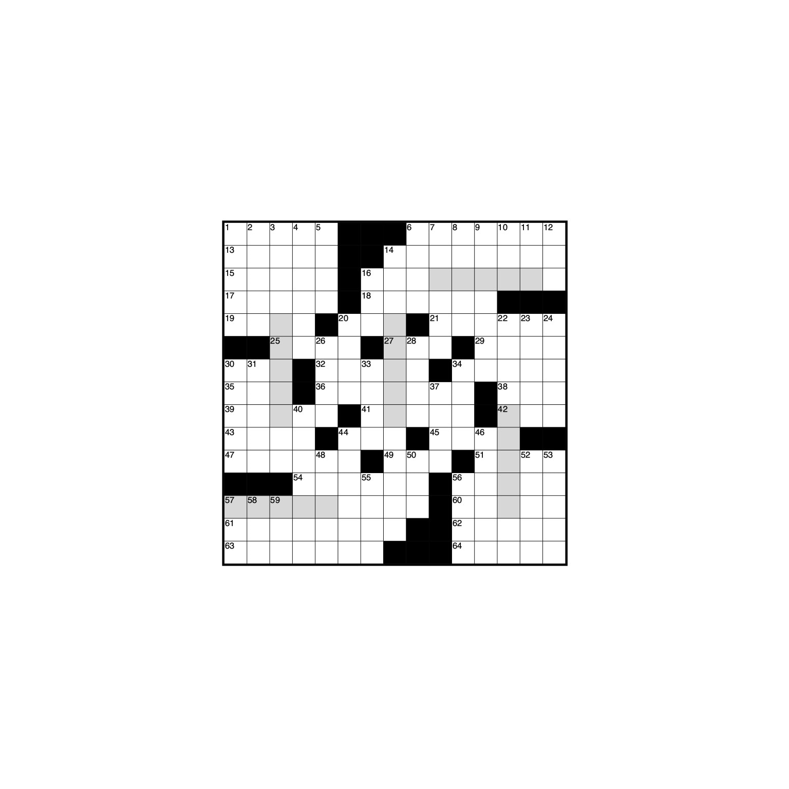 Crossword grid