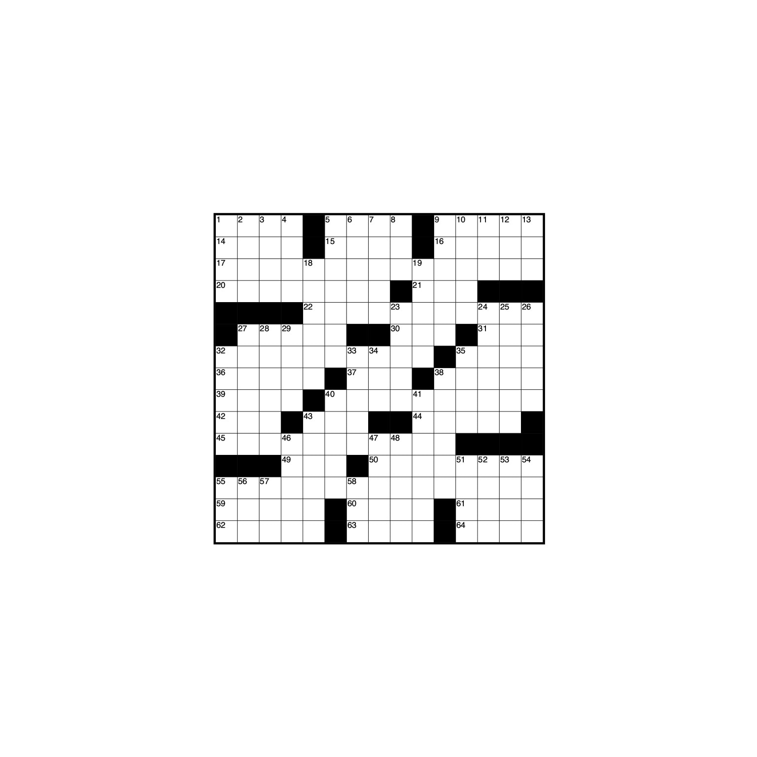 Crossword grid